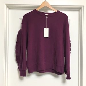 A New Day ruffle sleeve sweater NEW WITH TAGS